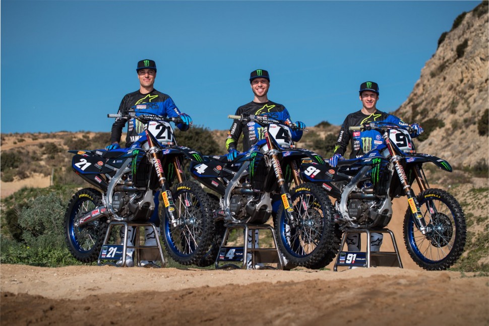 Три богатыря заводской Yamaha в MXGP Три богатыря заводской Yamaha в MXGP