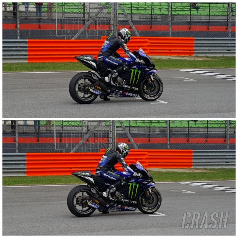 Маверик Виньялес запирает подвеску своего Yamaha с помощью holeshot device Маверик Виньялес запирает подвеску своего Yamaha с помощью holeshot device
