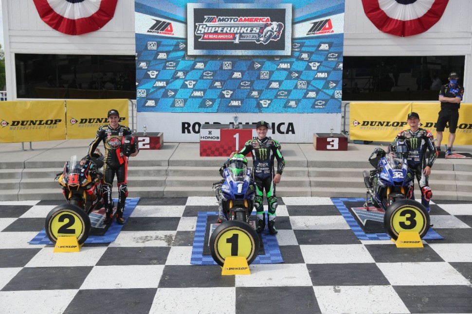 Новый формат подиума с соблюдением социальной дистанции в MotoAmerica 2020 Новый формат подиума с соблюдением социальной дистанции в MotoAmerica 2020