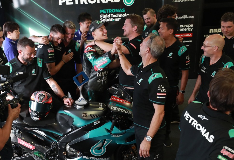 Petronas Yamaha SRT делала ставку на Морбиделли, но именно Куартараро стал героем команды Petronas Yamaha SRT делала ставку на Морбиделли, но именно Куартараро стал героем команды