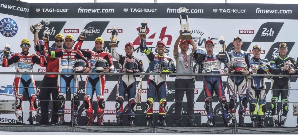Победа F.C.C. TSR Honda в 24 Heures Motos 2018 года, заводская Honda Endurance на 2-м месте Победа F.C.C. TSR Honda в 24 Heures Motos 2018 года, заводская Honda Endurance на 2-м месте