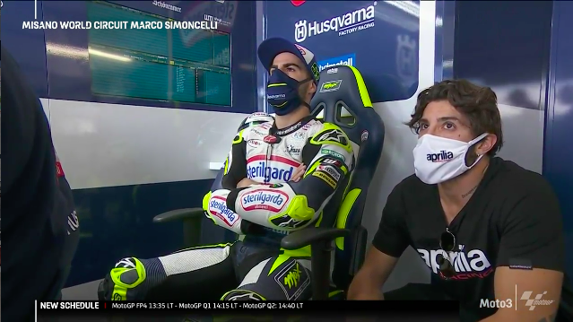 Андреа Янноне провел уикенд Гран-При Эмилии-Романьи в боксе Max Racing Team Андреа Янноне провел уикенд Гран-При Эмилии-Романьи в боксе Max Racing Team