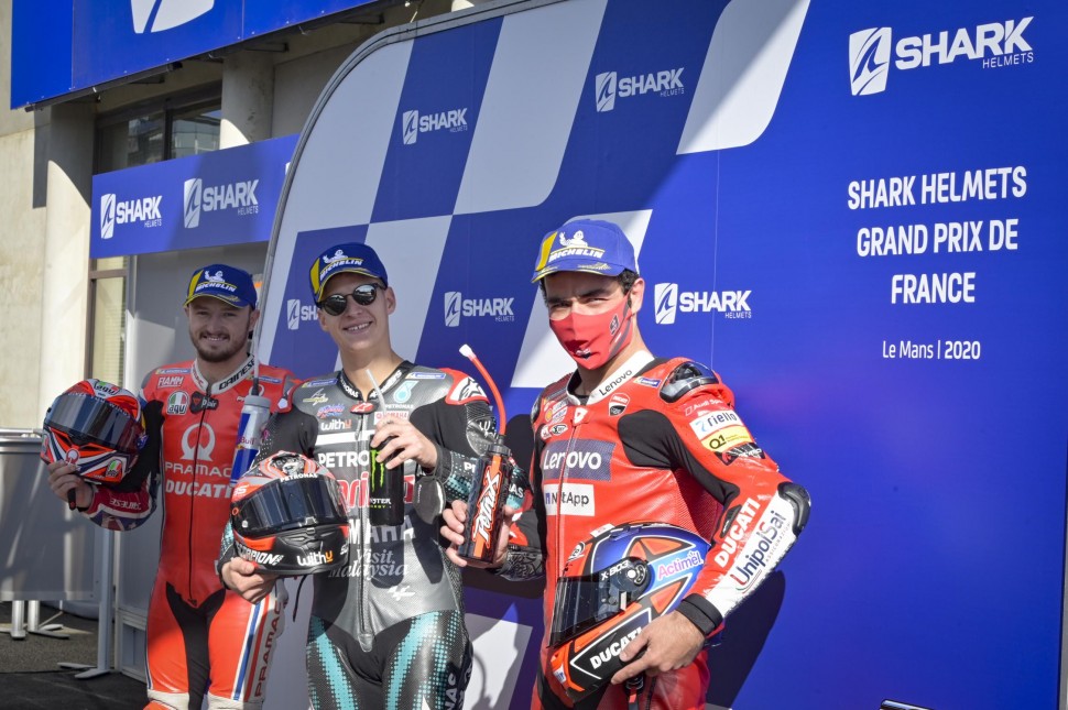 Два Ducati рядом? Да, есть проблема! - отметил Куартараро в шутку Два Ducati рядом? Да, есть проблема! - отметил Куартараро в шутку