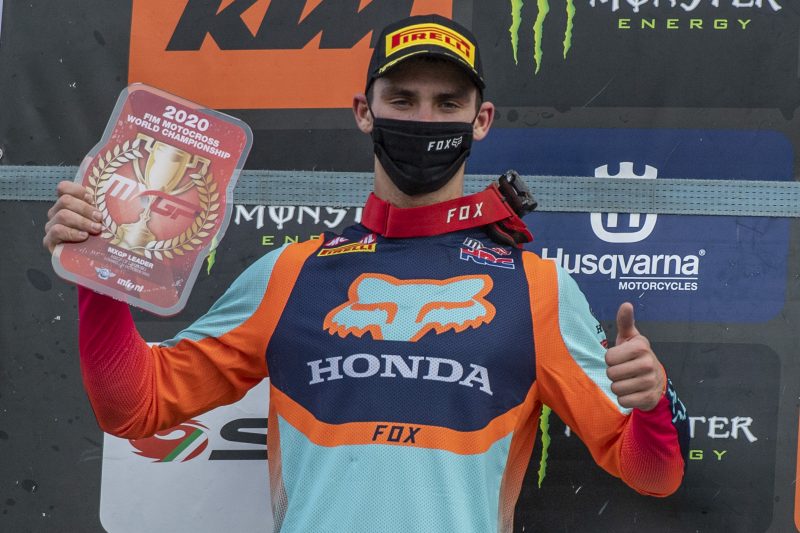 Тим Гайзер из Team HRC возглавляет чемпионат MXGP 2020 года Тим Гайзер из Team HRC возглавляет чемпионат MXGP 2020 года