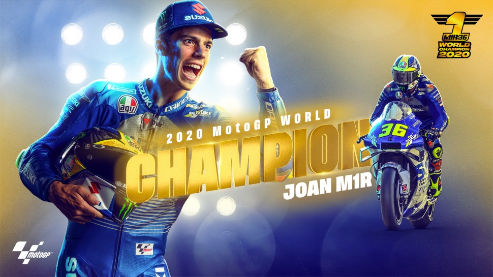 Жоан Мир - чемпион MotoGP 2020 года Жоан Мир - чемпион MotoGP 2020 года