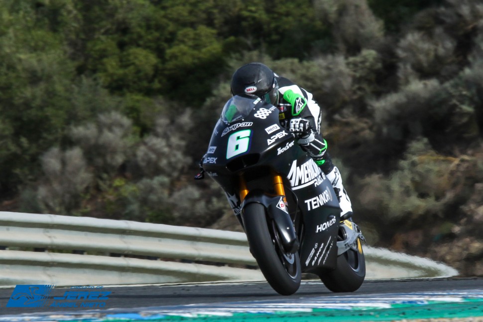Первые фото Камерона Бобье в седле прототипа Moto2 - тесты на Circuito de Jerez Первые фото Камерона Бобье в седле прототипа Moto2 - тесты на Circuito de Jerez