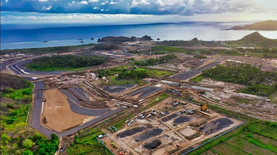 Mandalika International Street Circuit: как говорят, это один из последних снимков строительной площадки Mandalika International Street Circuit: как говорят, это один из последних снимков строительной площадки