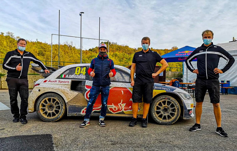 Андреа Довициозо на тестах с EKS Rally Team Андреа Довициозо на тестах с EKS Rally Team