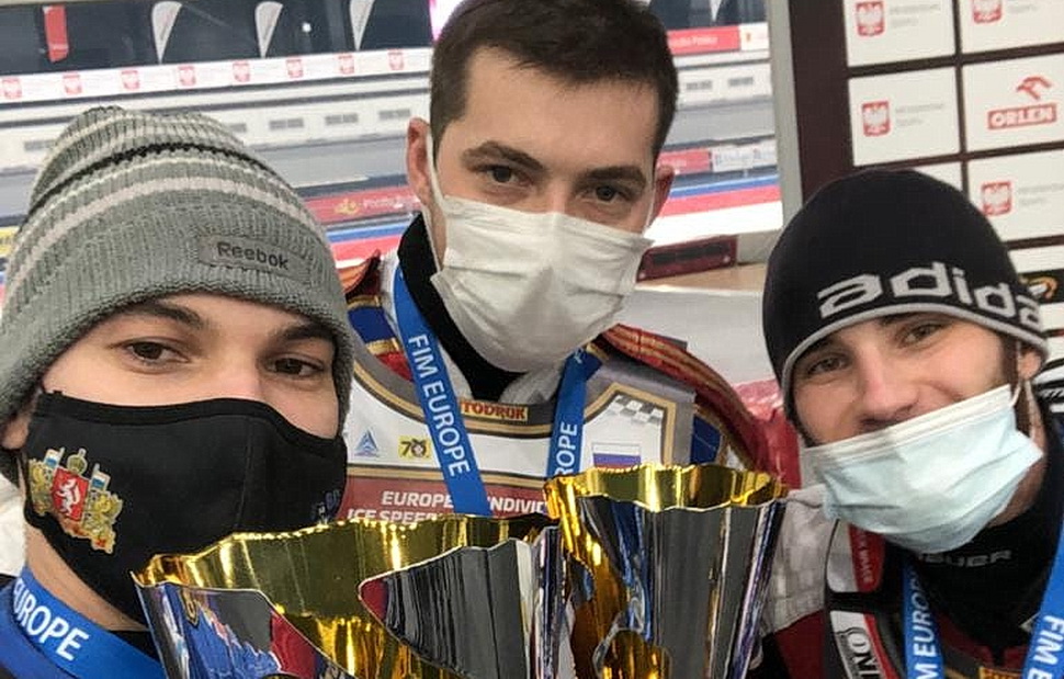 Россияне заняли весь подиум Чемпионата Европы по мотогонкам на льду 2020 года Россияне заняли весь подиум Чемпионата Европы по мотогонкам на льду 2020 года