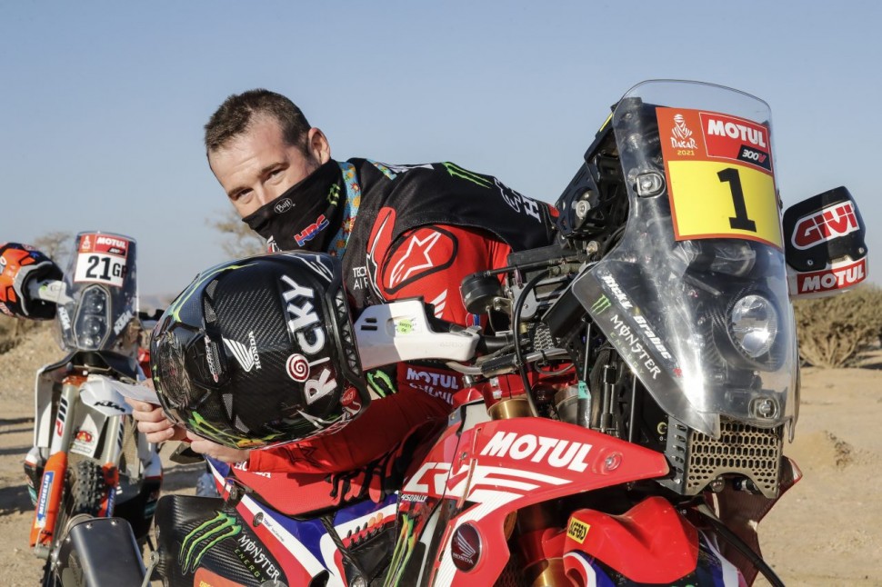 Действующий чемпион Дакара - Рики Брабек, Monster Energy Honda Team Действующий чемпион Дакара - Рики Брабек, Monster Energy Honda Team