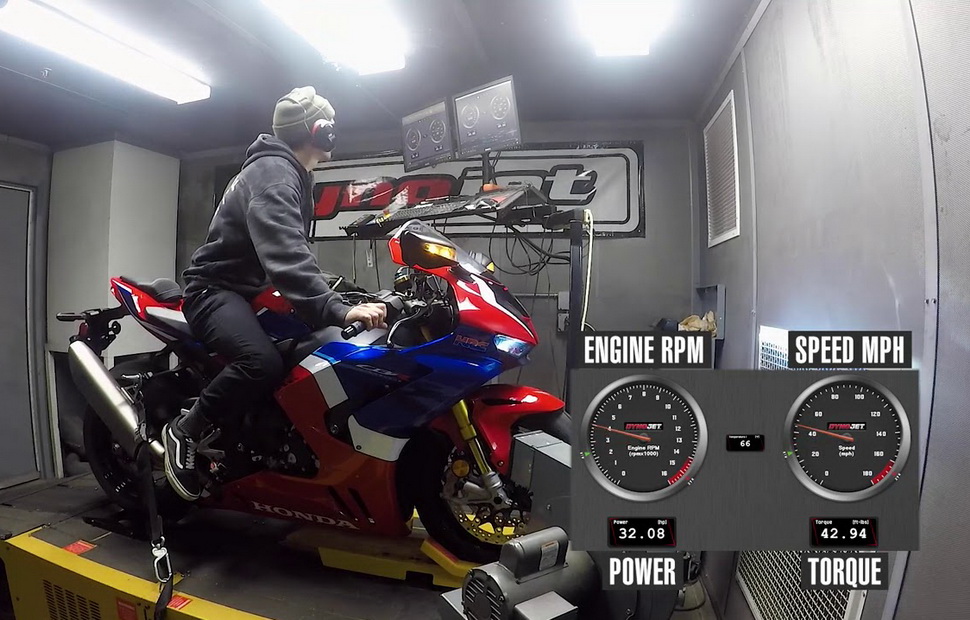 Замер мощности Honda CBR1000RR-R Fireblade SP (2020) на диностенде Cycle World Замер мощности Honda CBR1000RR-R Fireblade SP (2020) на диностенде Cycle World