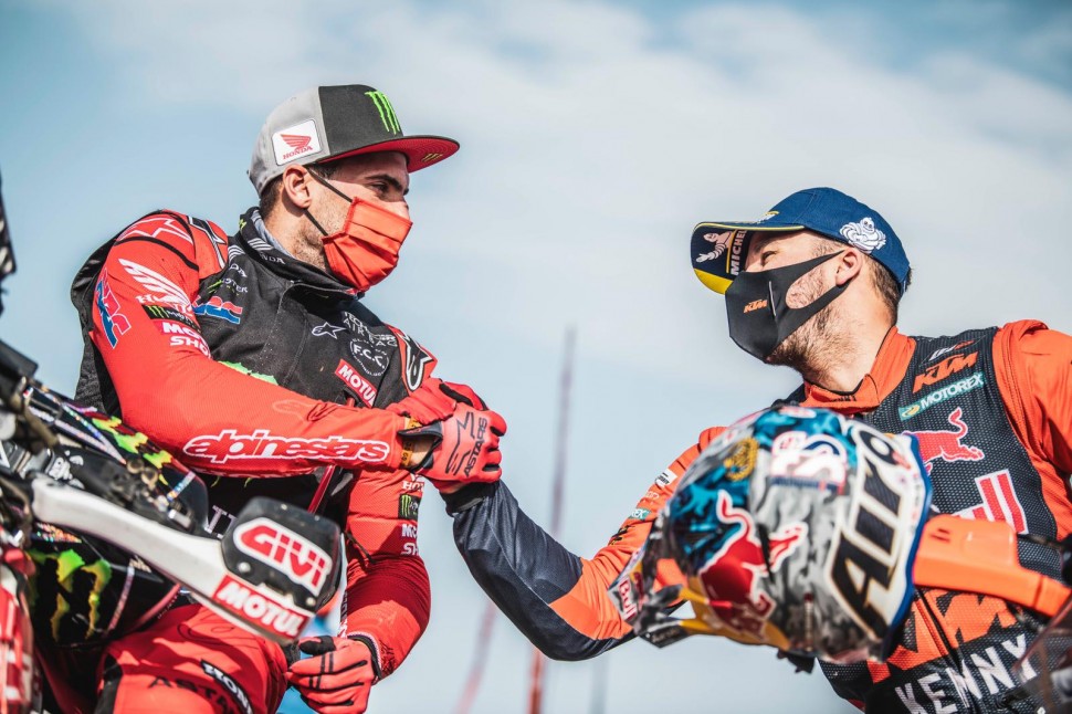 Кевин Беньявидес, Monster Energy Honda Team и Сэм Сандерленд, KTM Factory Racing Кевин Беньявидес, Monster Energy Honda Team и Сэм Сандерленд, KTM Factory Racing