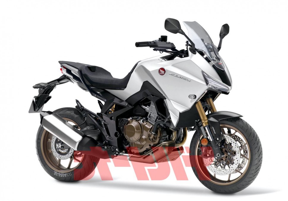 Рендер - белый Honda CB1100X с допами Рендер - белый Honda CB1100X с допами