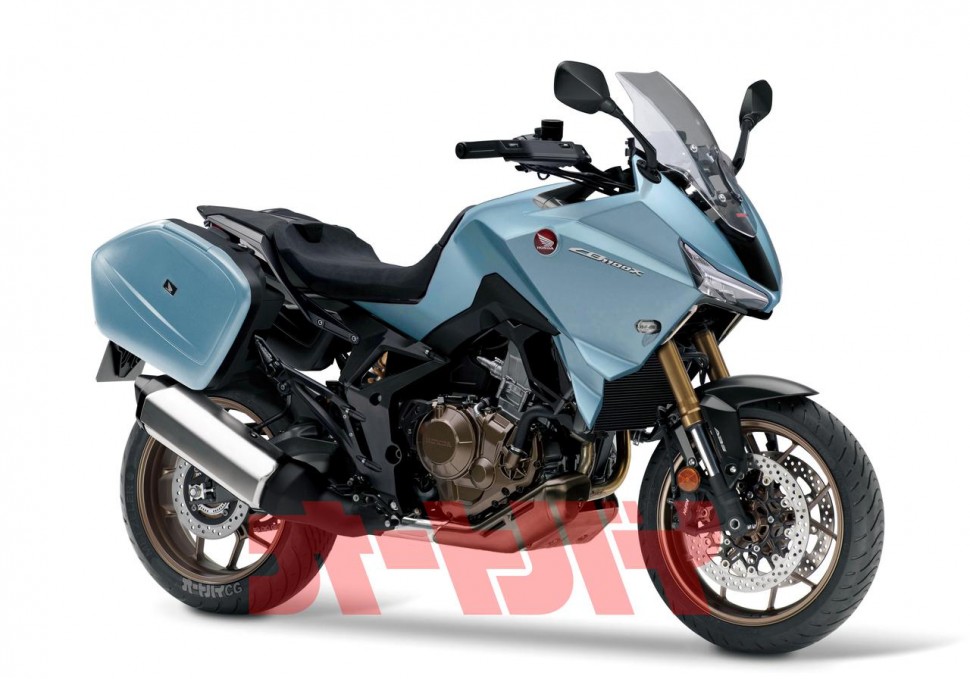 Рендер - голубой Honda CB1100X с допами Рендер - голубой Honda CB1100X с допами