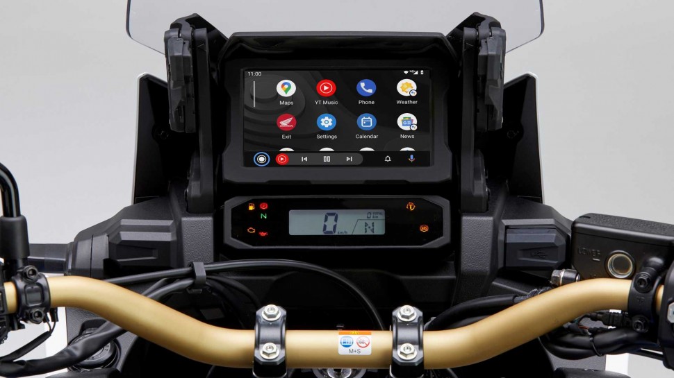 Android Auto на Honda CRF1100L Africa Twin 2020 года Android Auto на Honda CRF1100L Africa Twin 2020 года