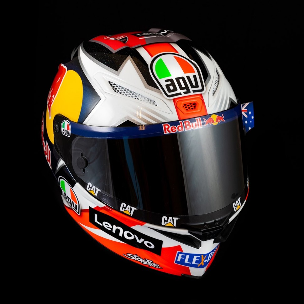Шлем AGV Pistar GP R Джека Миллера (2021) Шлем AGV Pistar GP R Джека Миллера (2021)