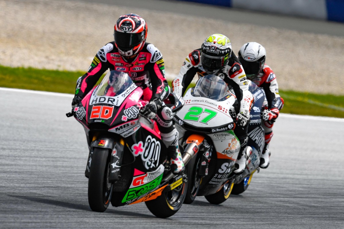 Фабио Куартараро на прототипе Speed Up в Moto2, 2018 год Фабио Куартараро на прототипе Speed Up в Moto2, 2018 год