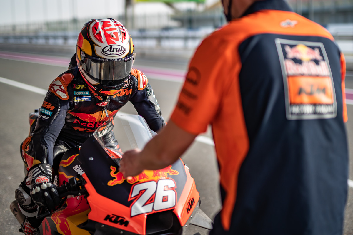 Дани Педроса, тест-пилот KTM Factory Racing Дани Педроса, тест-пилот KTM Factory Racing