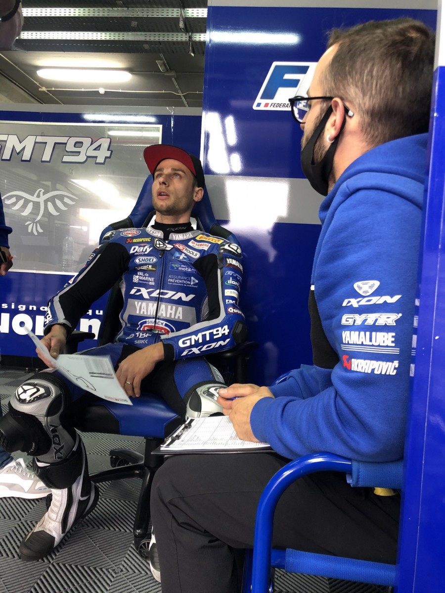 Жюль Клузель, GMT94 Racing Yamaha, воскресный warm-up в Арагоне Жюль Клузель, GMT94 Racing Yamaha, воскресный warm-up в Арагоне
