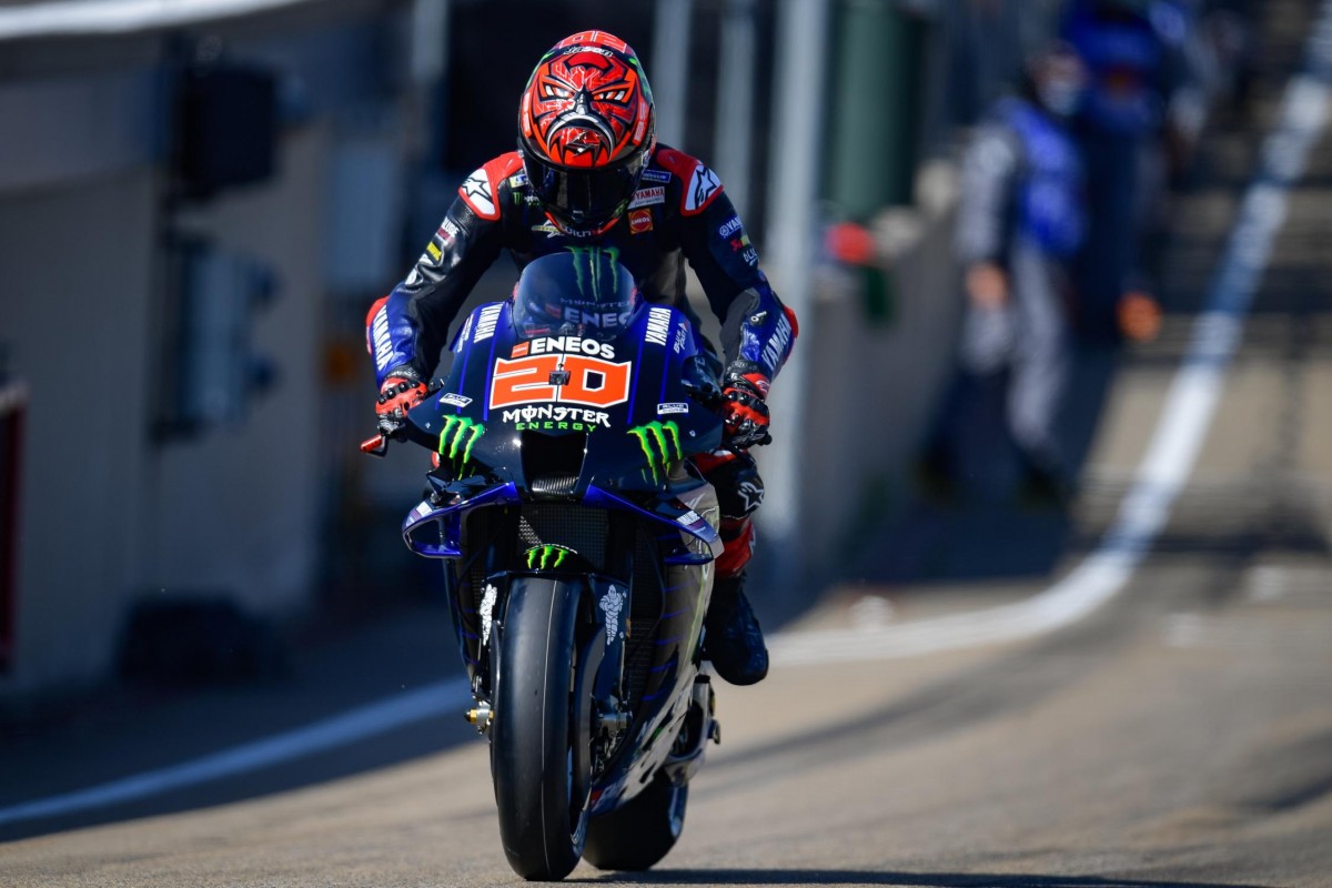 Фабио Куартараро, Monster Energy Yamaha MotoGP пошел на Time Attack на новых покрышках Фабио Куартараро, Monster Energy Yamaha MotoGP пошел на Time Attack на новых покрышках