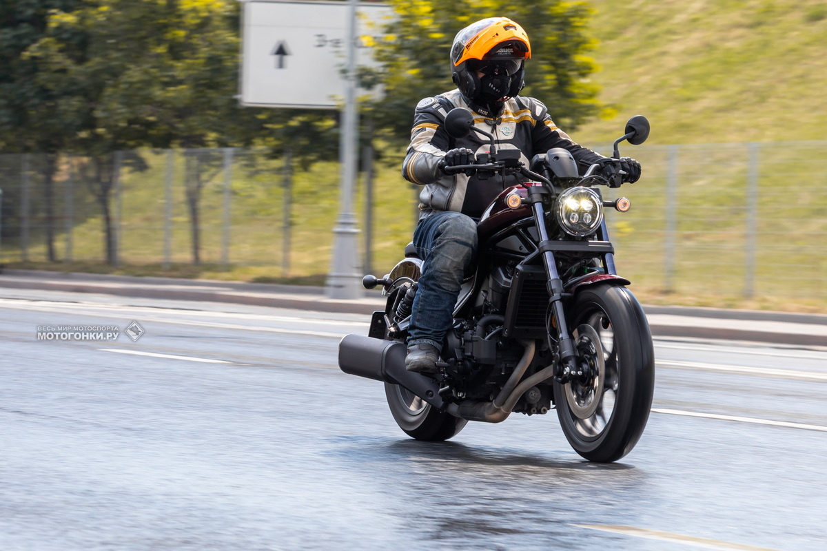 Тест-драйв Honda Rebel 1100 DCT (2021) - режим RAIN Тест-драйв Honda Rebel 1100 DCT (2021) - режим RAIN