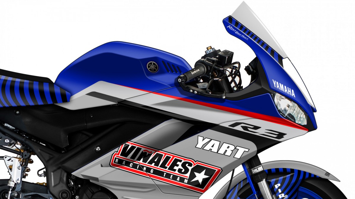 Yamaha YZF-R3 команды Виньялесов, подготовленный официальным партнером YART Yamaha Yamaha YZF-R3 команды Виньялесов, подготовленный официальным партнером YART Yamaha