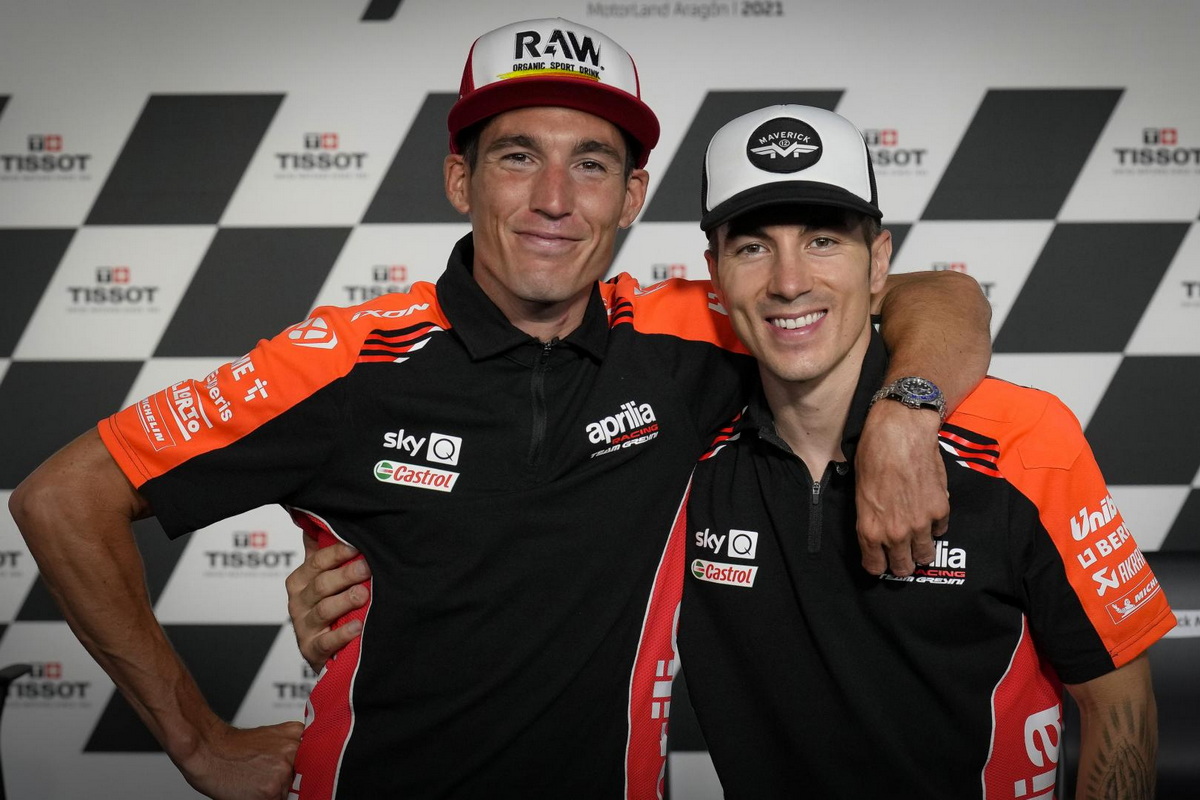 Новые напарники по Aprilia Racing: Алеш Эспаргаро и Маверик Виньялес Новые напарники по Aprilia Racing: Алеш Эспаргаро и Маверик Виньялес