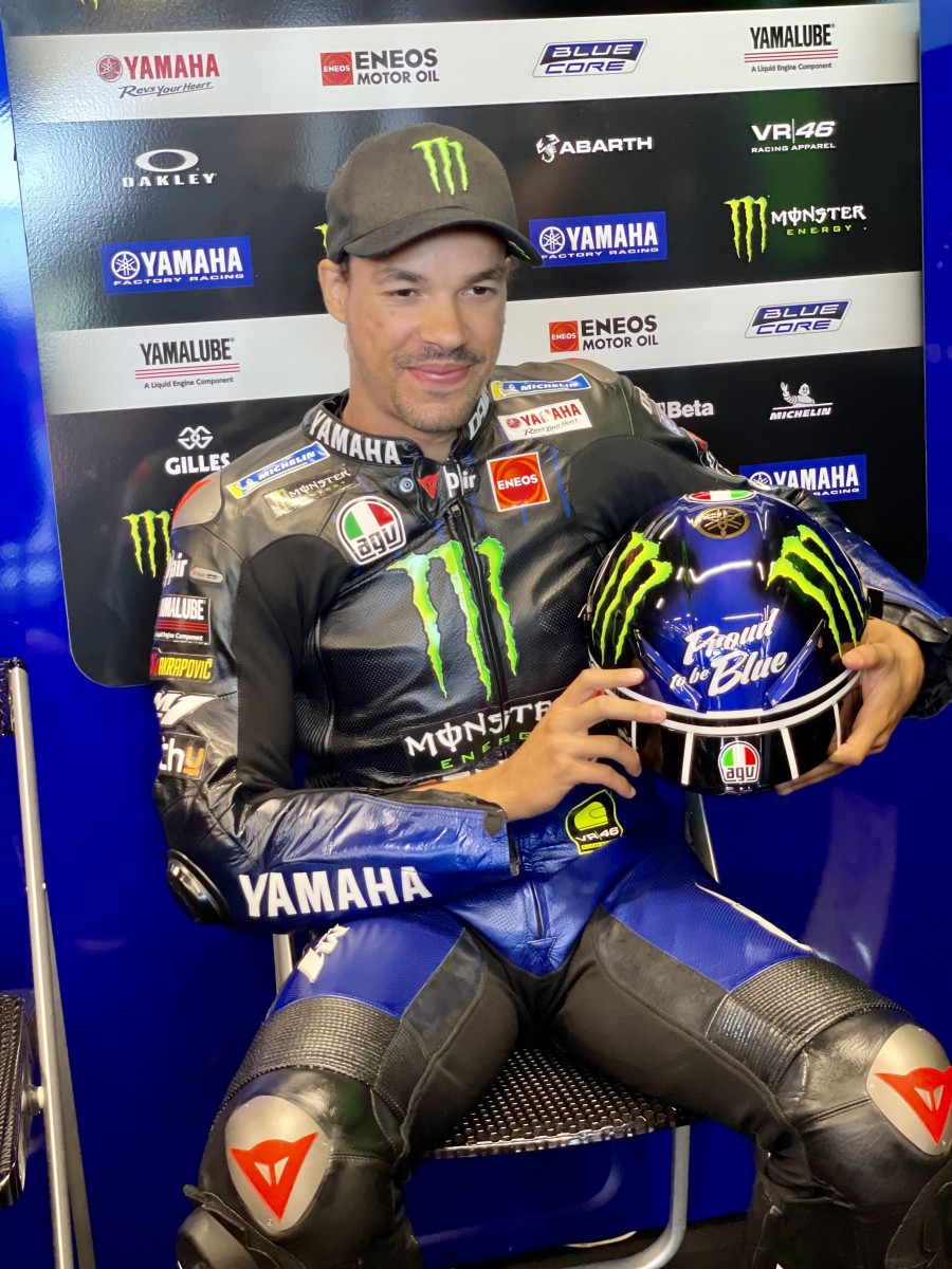 Франко Морбиделли облачился в заводской синий цвет Yamaha Factory Racing Франко Морбиделли облачился в заводской синий цвет Yamaha Factory Racing