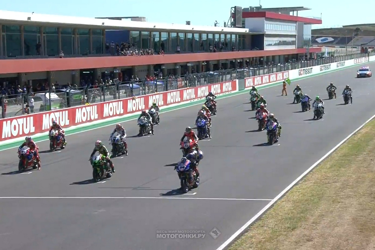 Стартовая решетка субботней гонки PRTWorldSBK Стартовая решетка субботней гонки PRTWorldSBK