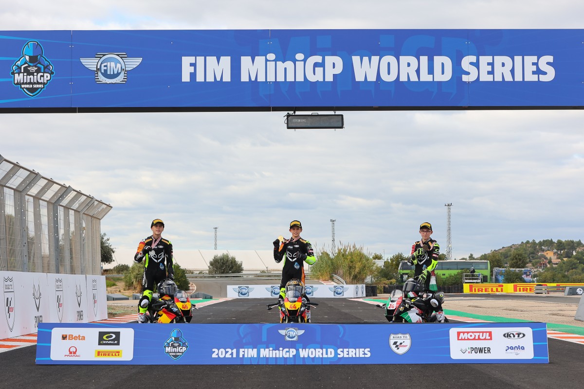 Три призеров FIM MiniGP World Final Три призеров FIM MiniGP World Final