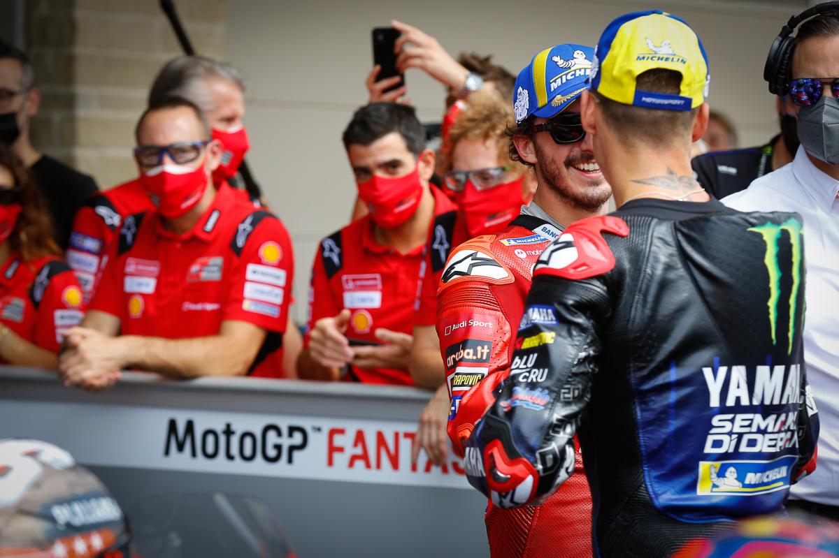 Куартараро против Баньяи? Нет, это Yamaha против Ducati! Куартараро против Баньяи? Нет, это Yamaha против Ducati!