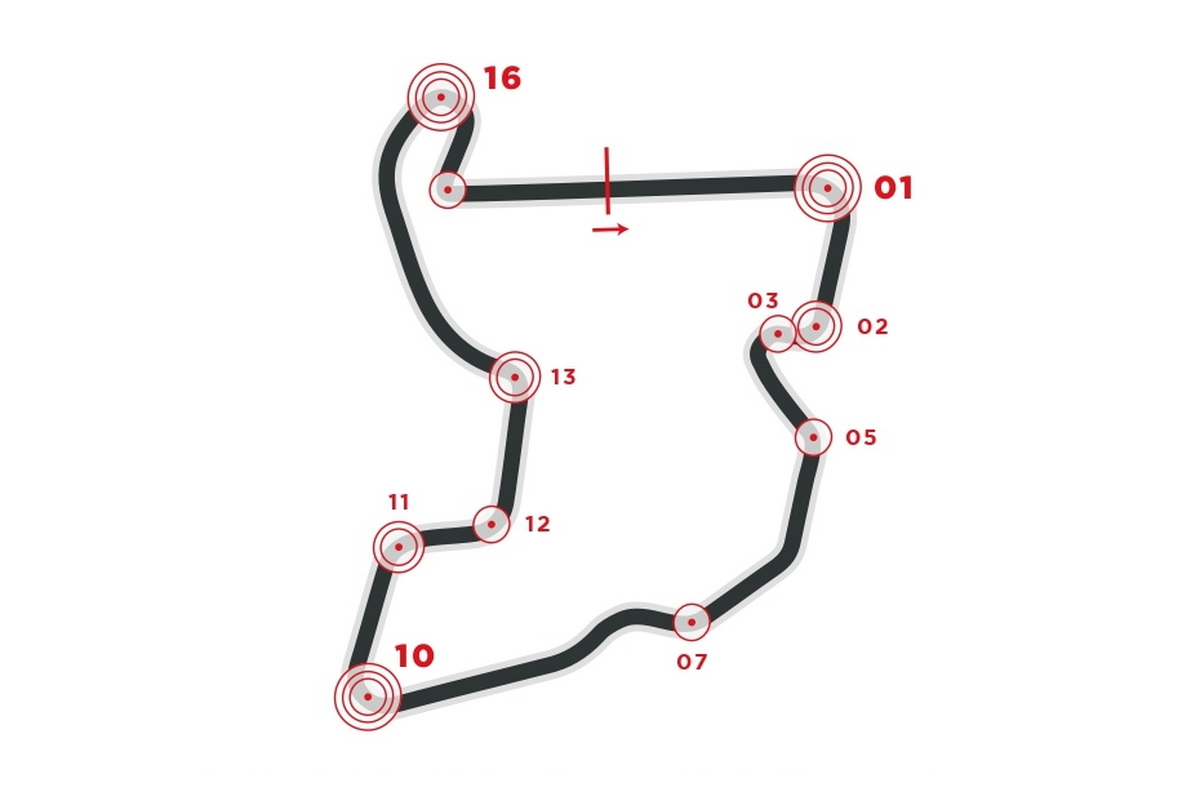 Схема Mandalika International Street Circuit Схема Mandalika International Street Circuit