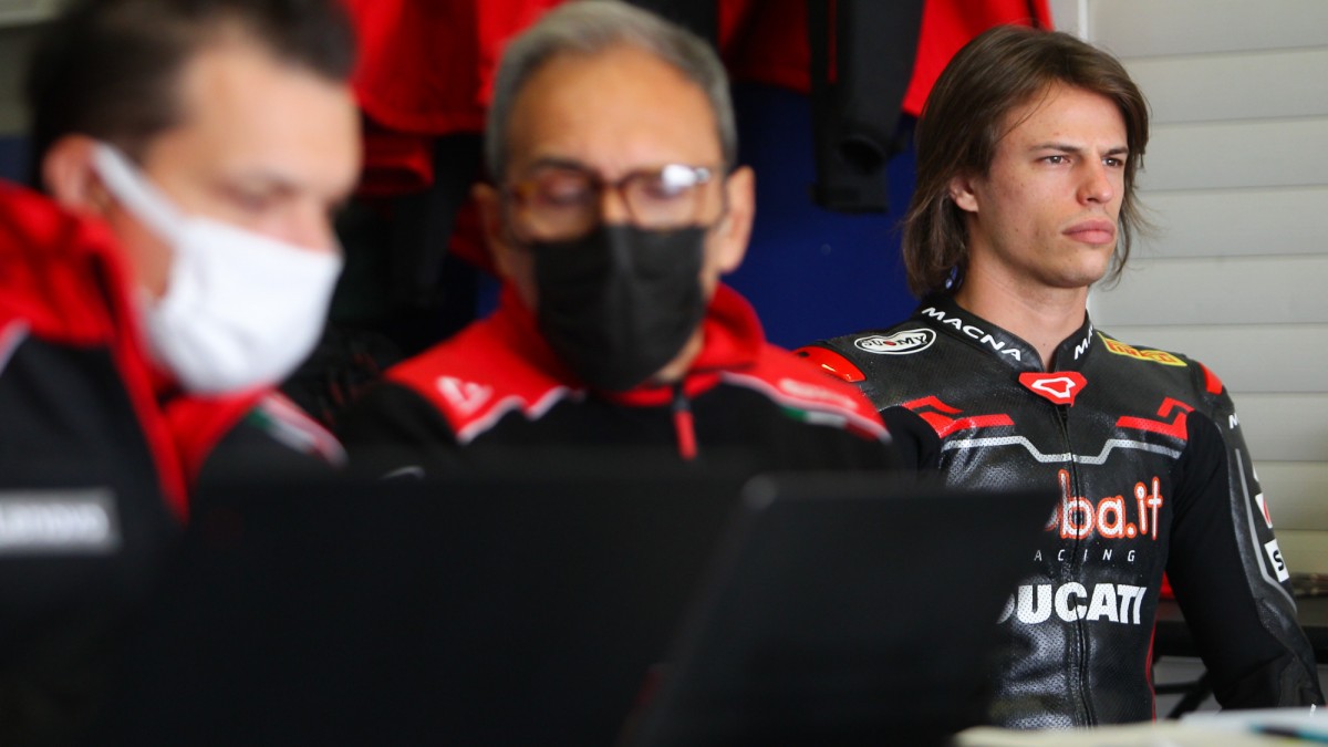 Николо Булега на тестах с Ducati в Хересе Николо Булега на тестах с Ducati в Хересе