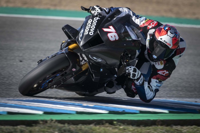 Лорис Баз в седле Bonovo BMW M 1000 RR Лорис Баз в седле Bonovo BMW M 1000 RR