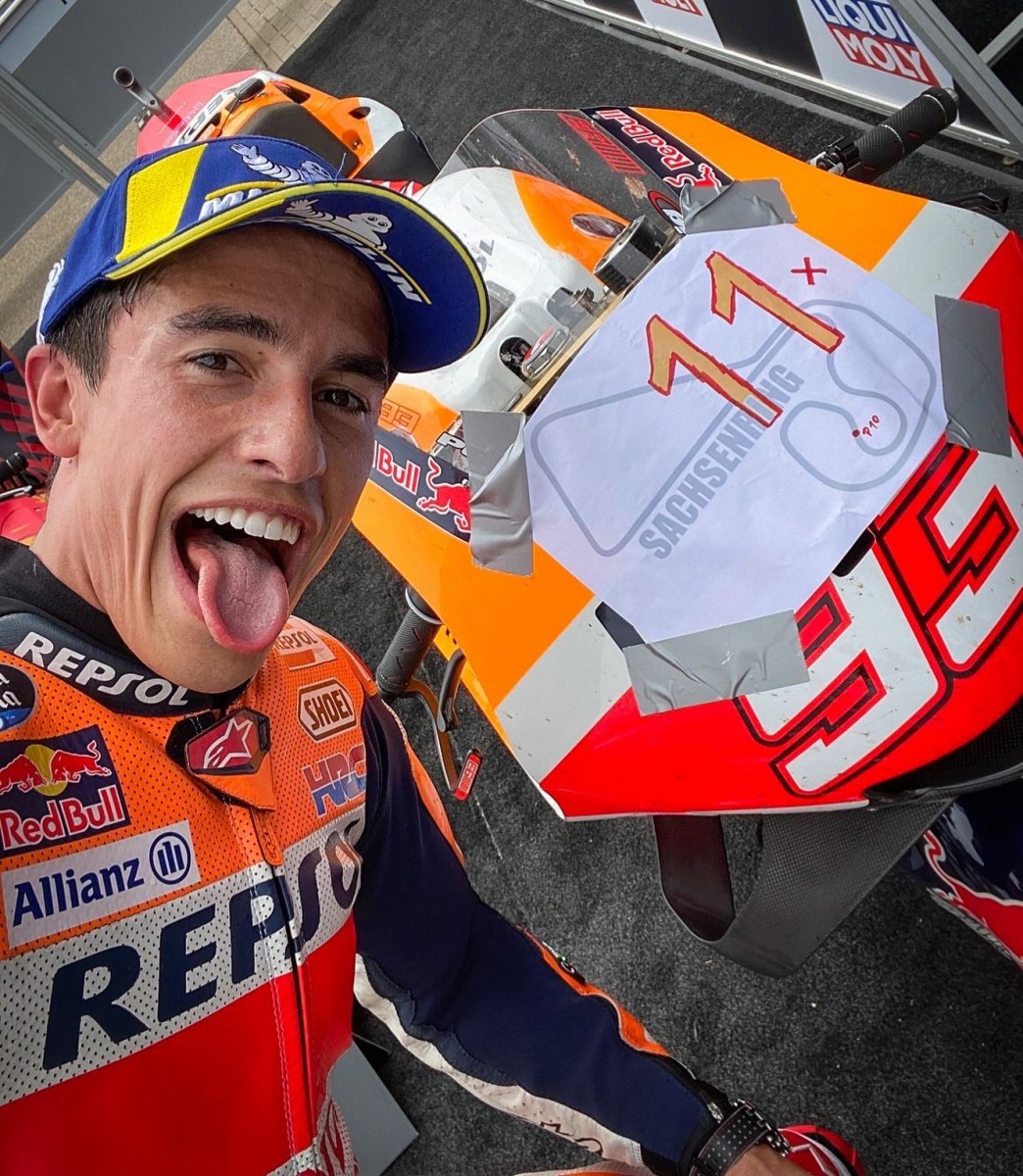Марк Маркес оформил 11-ю подряд победу в Sachsenring с 2010 года Марк Маркес оформил 11-ю подряд победу в Sachsenring с 2010 года