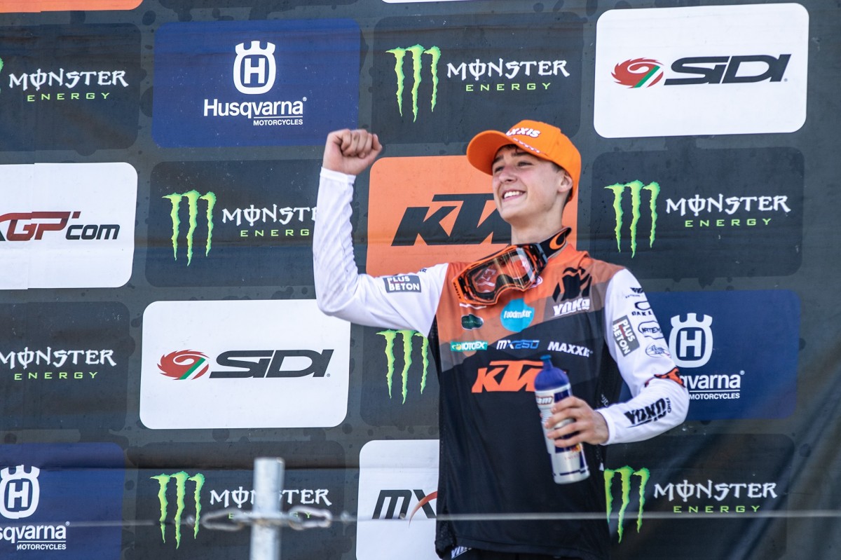 Лиам Эвертс, призер гонок EMX125 и EMX250 Лиам Эвертс, призер гонок EMX125 и EMX250