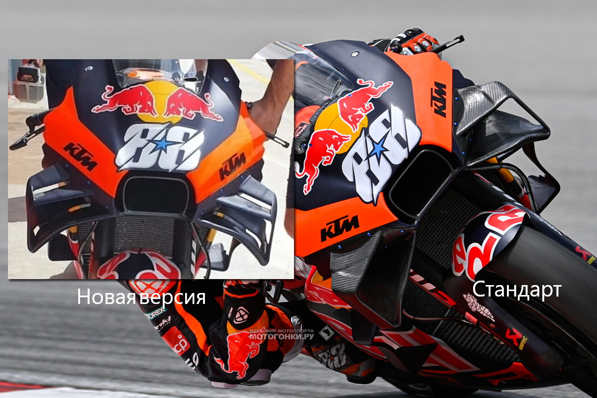Новые винглеты на KTM RC16 Мигеля Оливеры Новые винглеты на KTM RC16 Мигеля Оливеры
