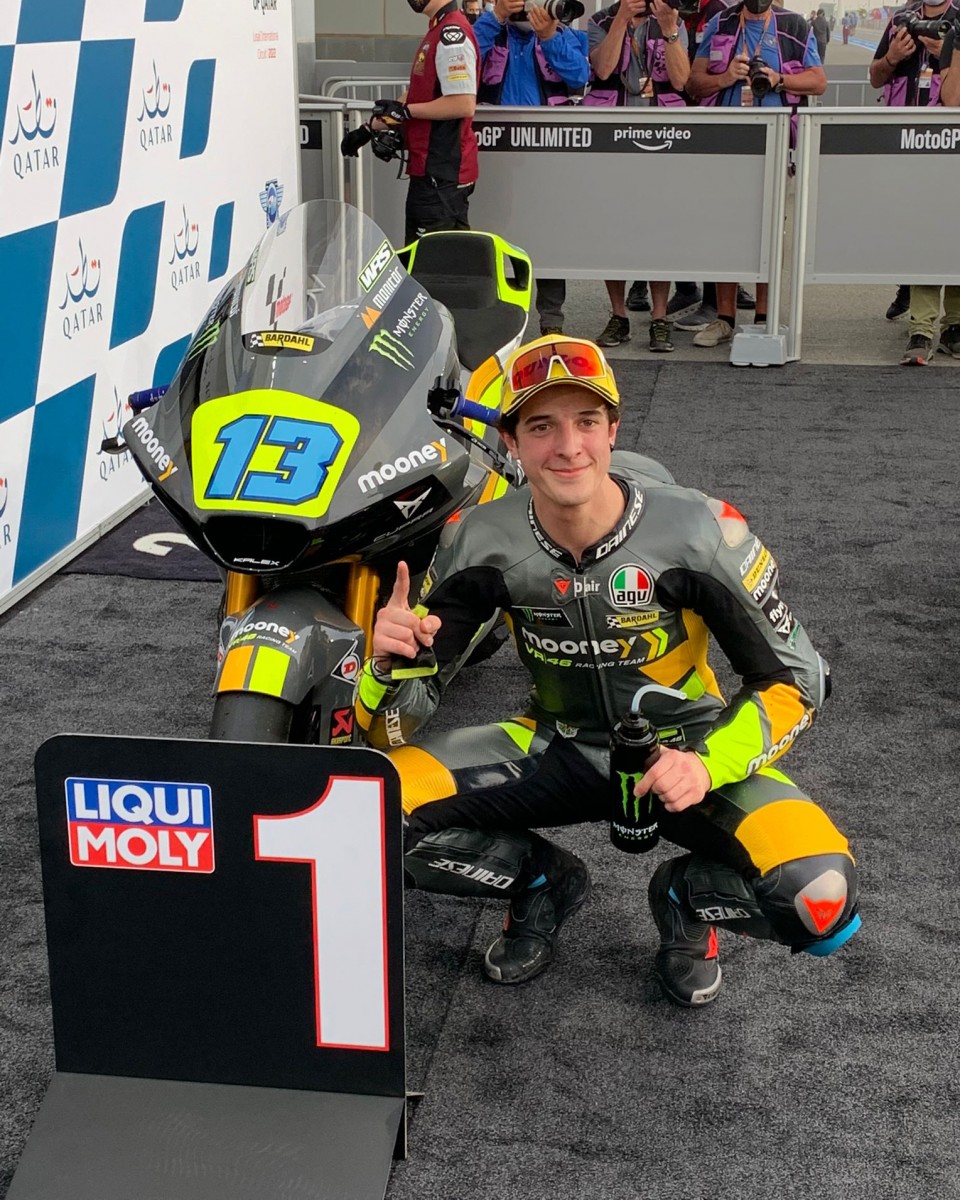Челестино Виетти из Mooney VR46 Racing Team стартует в Гран-При Катара с поул-позиции! Челестино Виетти из Mooney VR46 Racing Team стартует в Гран-При Катара с поул-позиции!
