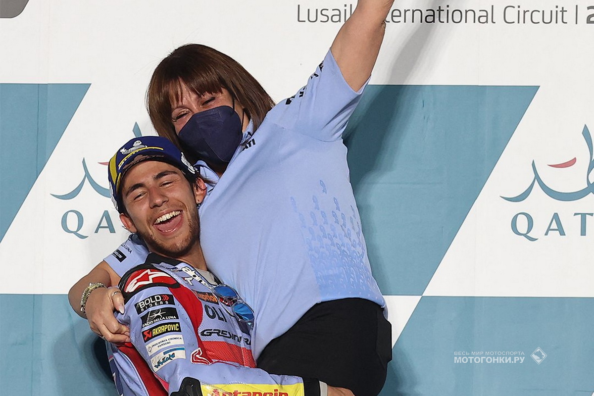 Энеа Бастианини выиграл свой первый Гран-При в Королевском классе MotoGP Энеа Бастианини выиграл свой первый Гран-При в Королевском классе MotoGP
