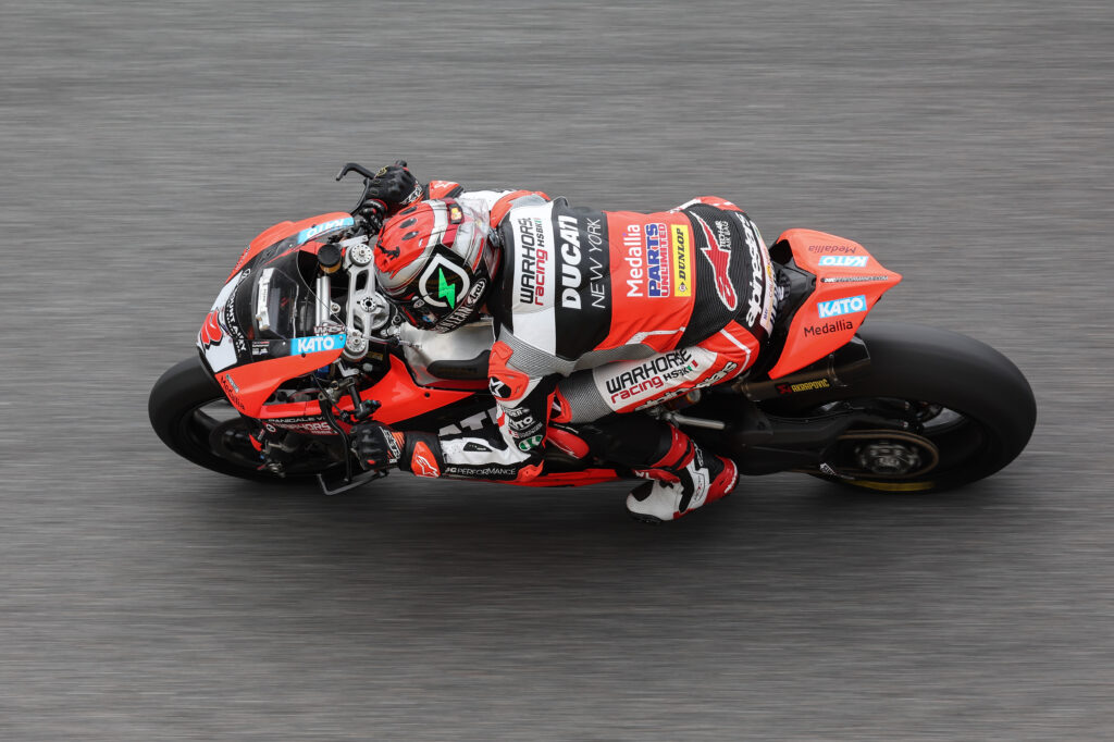 Джош Геррин на Ducati Panigale V2 выиграл квалификацию Daytona 200 2022 года Джош Геррин на Ducati Panigale V2 выиграл квалификацию Daytona 200 2022 года