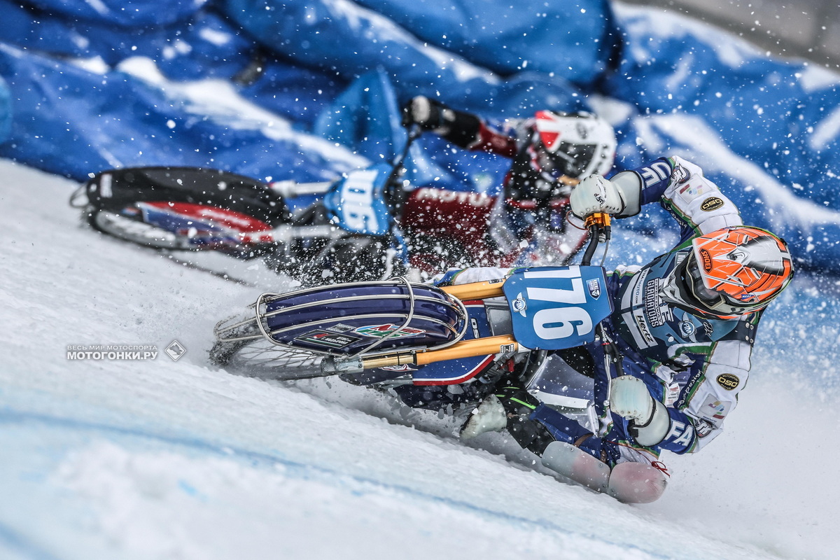 Лидер FIM Ice Speedway Gladiators 2022 года Никита Богданов Лидер FIM Ice Speedway Gladiators 2022 года Никита Богданов