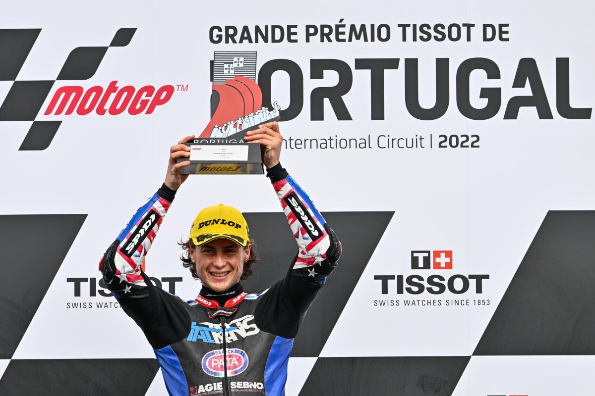 Джо Робертс, Italtrans - победитель Гран-При Португалии Moto2 Джо Робертс, Italtrans - победитель Гран-При Португалии Moto2