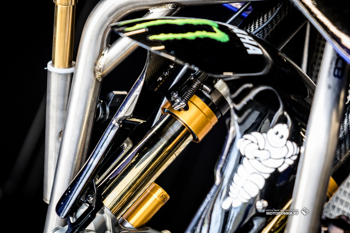 Механический Holeshot Device на Yamaha YZR-M1 Фабио Куартараро Механический Holeshot Device на Yamaha YZR-M1 Фабио Куартараро