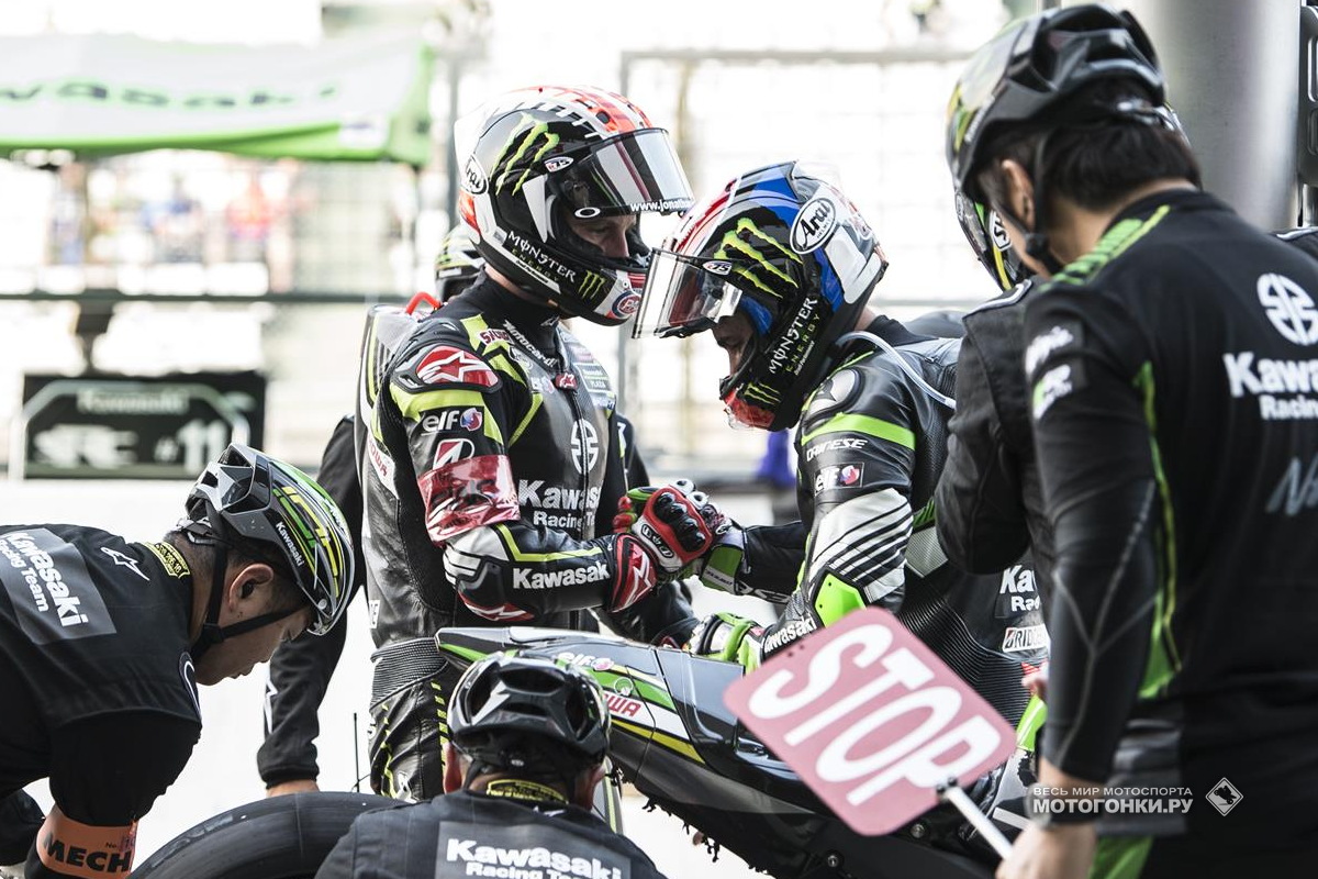 Джонатан Рэй и Леон Хезлам выиграли Suzuka 8 Hours для Kawasaki в 2019 году Джонатан Рэй и Леон Хезлам выиграли Suzuka 8 Hours для Kawasaki в 2019 году