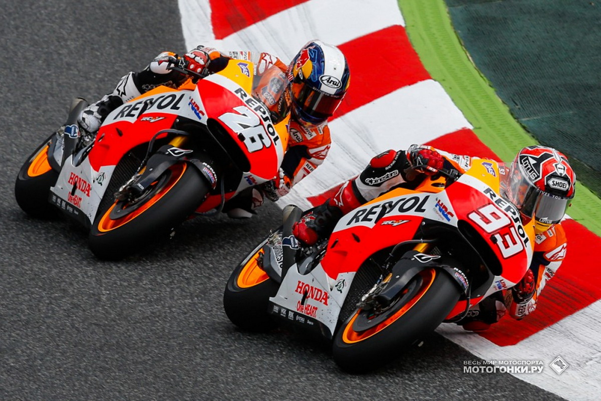 Марк Маркес и Дани Педроса, Repsol Honda на Гран-При Каталонии Марк Маркес и Дани Педроса, Repsol Honda на Гран-При Каталонии