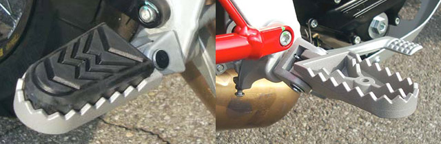 Moto Morini Granpasso 2010: внедорожные подножки