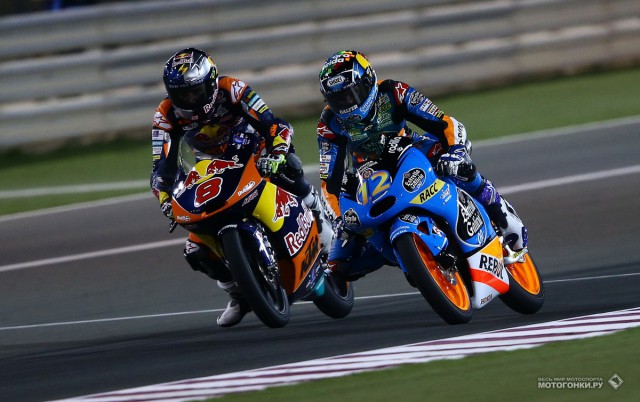 Гран-При Катара, Moto3: решающая атака Джека Миллера (Red Bull KTM Ajo Racing) на Алекса Маркеса (Estrella Galicia 0,0) Гран-При Катара, Moto3: решающая атака Джека Миллера (Red Bull KTM Ajo Racing) на Алекса Маркеса (Estrella Galicia 0,0)