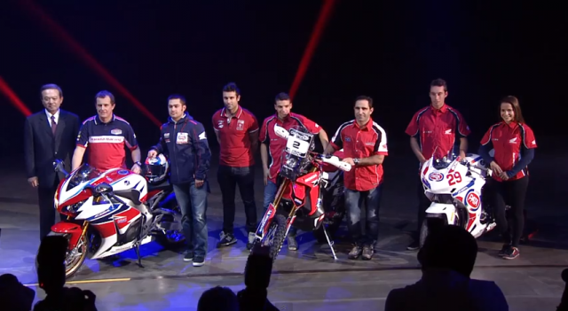 Чемпионы самых разных видов мотоспорта представили модельный ряд Honda в Милане