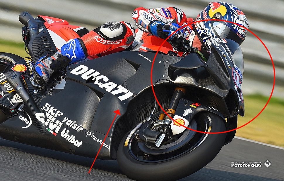 Обратите внимание на новую модульную концепцию аэродинамики Ducati!