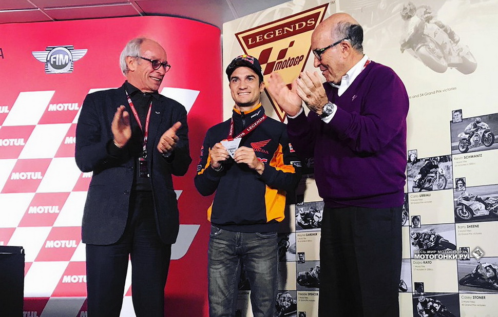 Дани Педроса был отправлен на почетную пенсию в статусе Легенды MotoGP